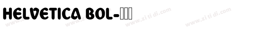 HELVETICA BOL字体转换